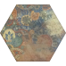 Плитка КЕРАМОГРАНІТ 346x400x8,5 R Hexagon Zuriza Mix сорт S
