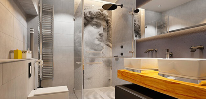 Ванная комната в греческом стиле