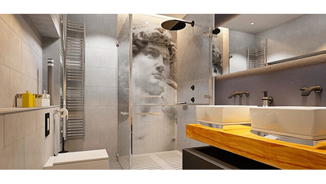 Ванная комната в греческом стиле