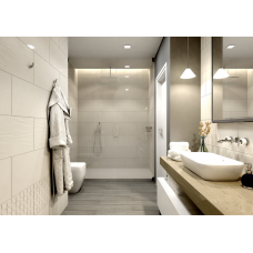 Dymo Wavy White 295x595 Плитка ректиф.  сорт S