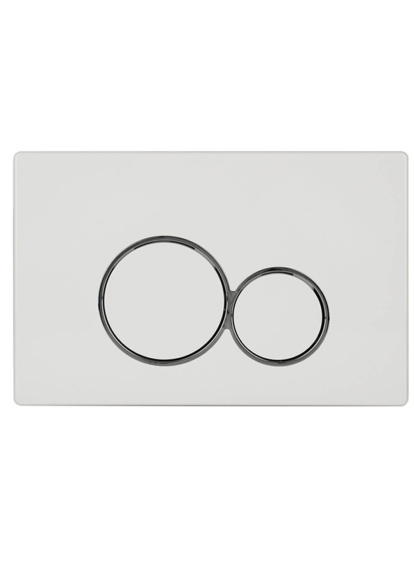 Комплект пластиковых кнопок управления Glossy white Nomi 097-E 24.5х16.5х1.45 cm