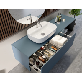 Aqua 60x40 cm умывальник накладной для столешницы