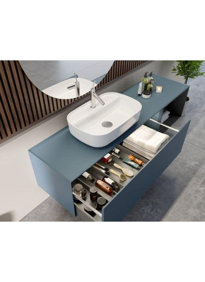 Aqua 60x40 cm умывальник накладной для столешницы