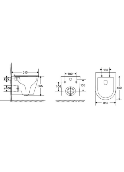 Nomi Avanti Tornado унитаз підвісний з кераміки 