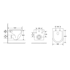 Nomi Elegante Tornado Унитаз підвісний з кераміки 