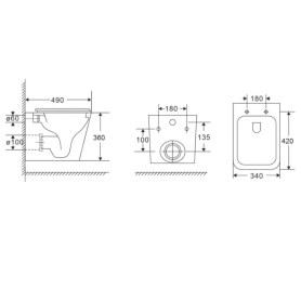  Nomi Figura Tornado унитаз подвесной из керамики