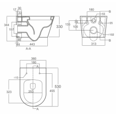Nomi Ottimo Rimless унітаз підвісний  мікроліфт